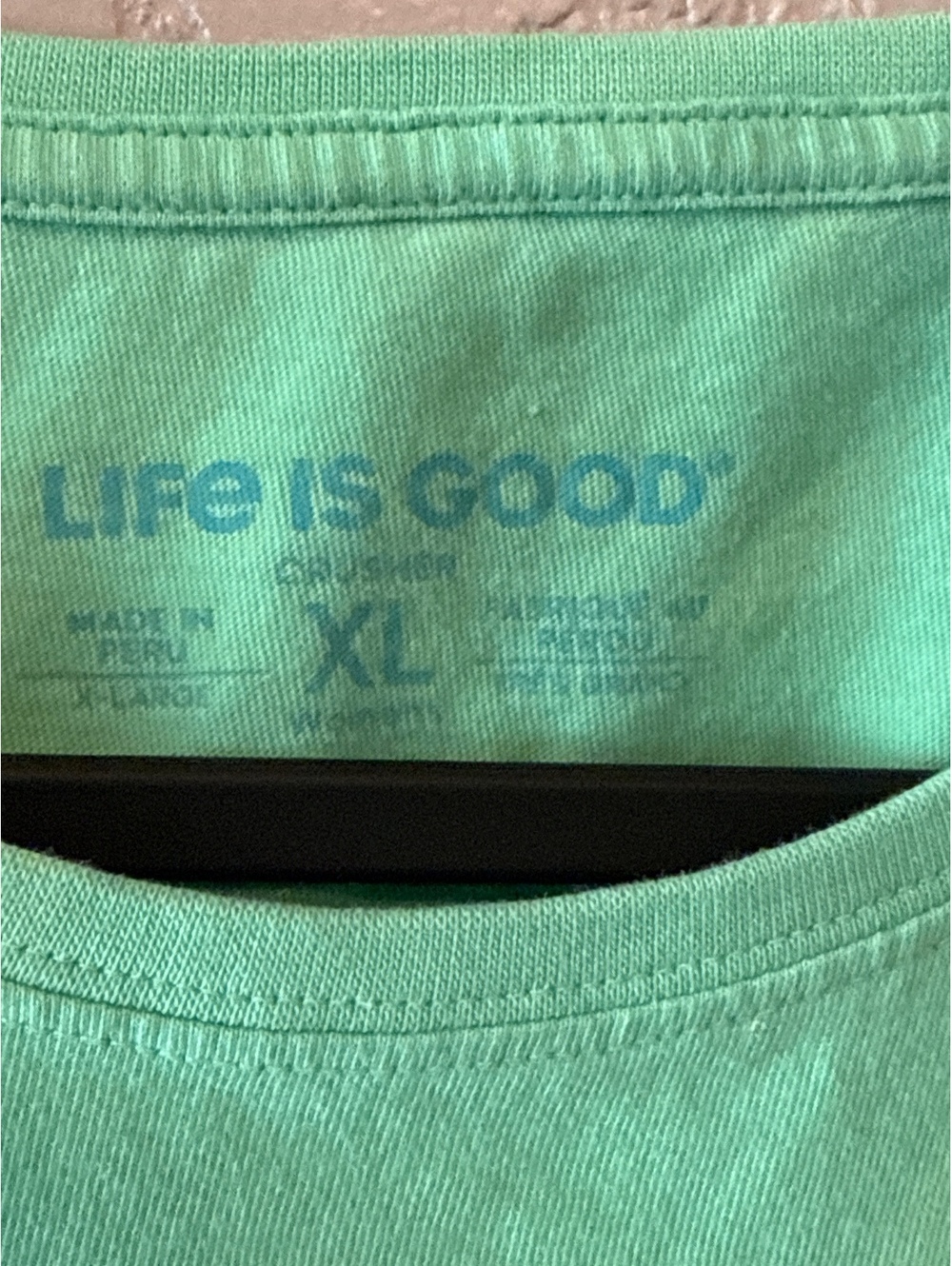 Life is Good XL Mint Green Floral Graphic T-Shirt - Picture 2 of 8